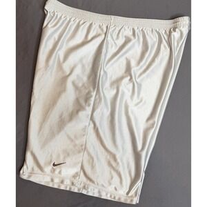 VTG Nike Basketball Shorts Mens XL Silver Shiny Silky Dazzle Glanz USA Made 90s
